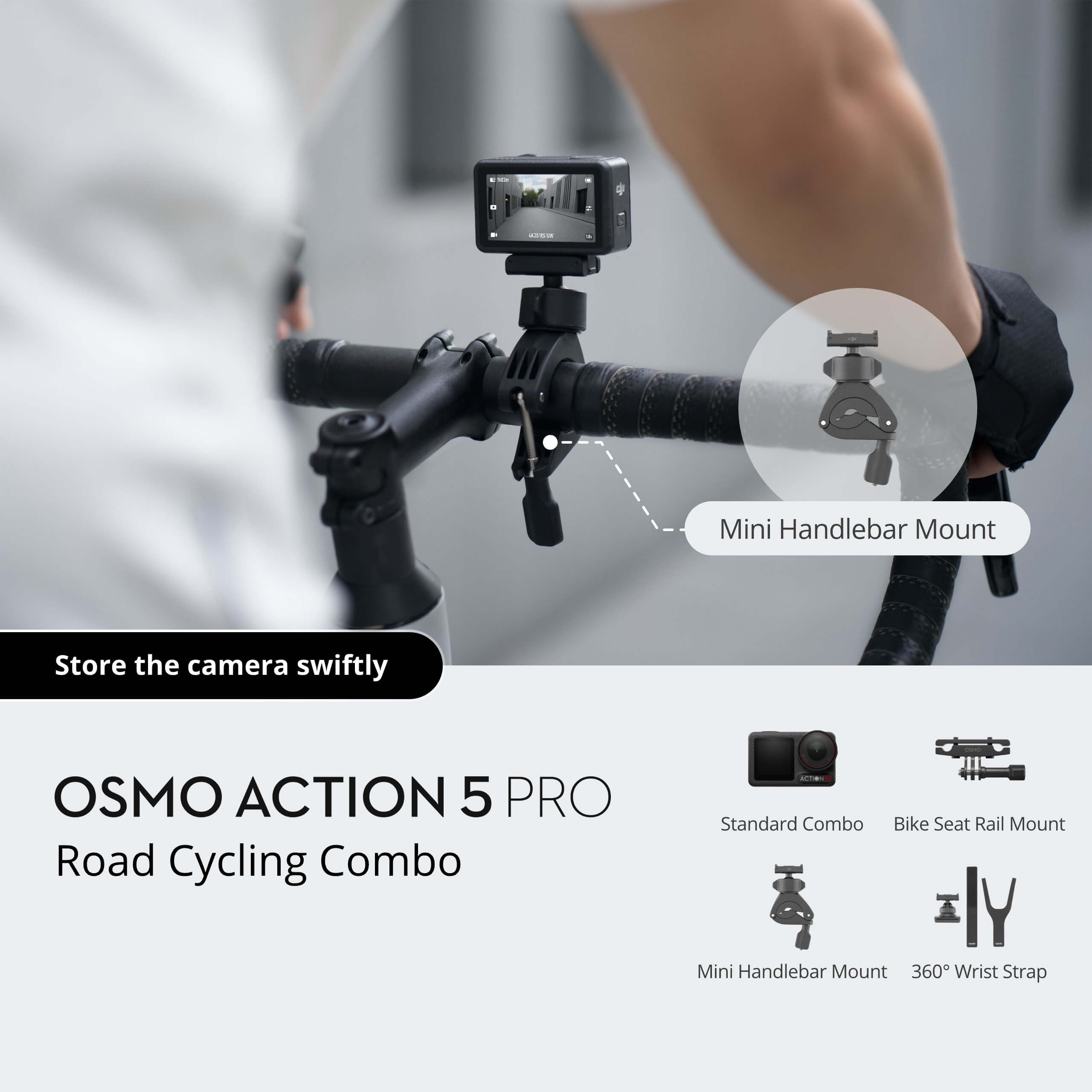 Osmo Action 5 Pro Road Cycling Combo