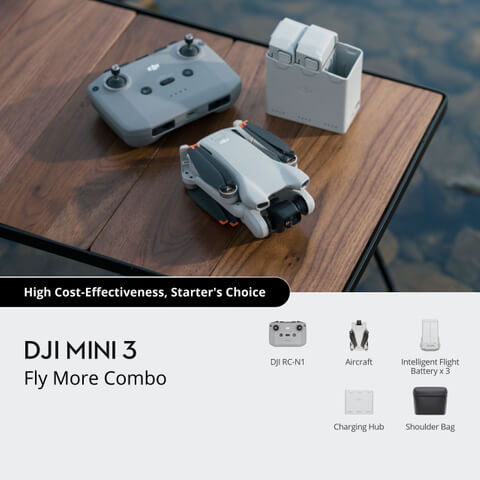 DJI Mini 3 Fly More Combo (DJI RC-N1) (Refurbished Unit)