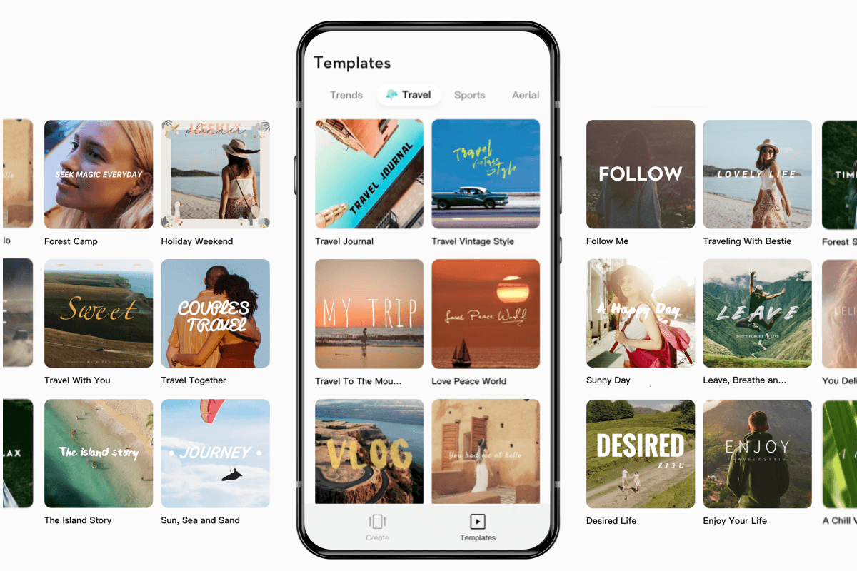 From nature, city, home, shopping, food, pets, festivals, and more, One-Tap Edits updates templates weekly to keep your content up to date with the latest editing trends.