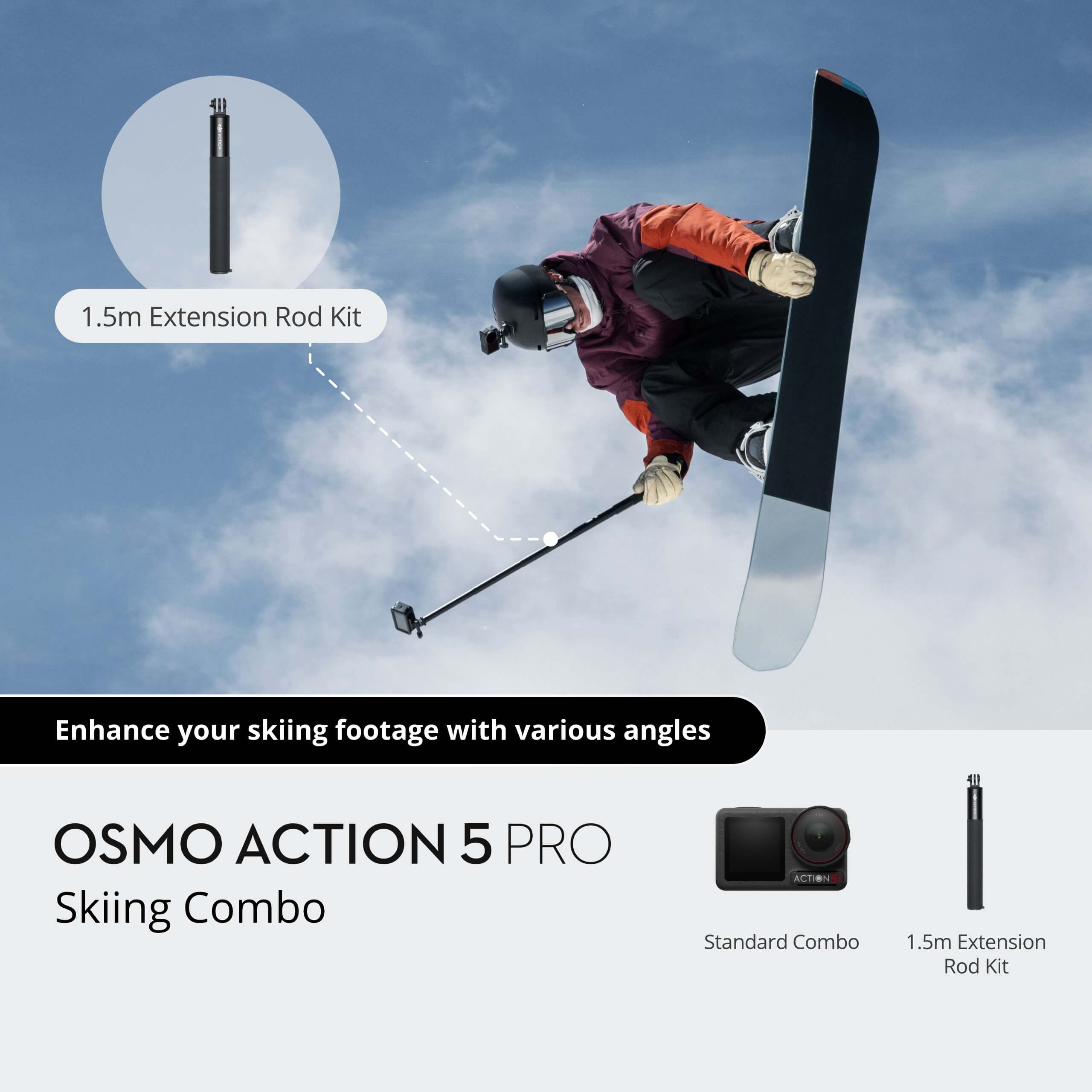 Osmo Action 5 Pro Skiing Combo