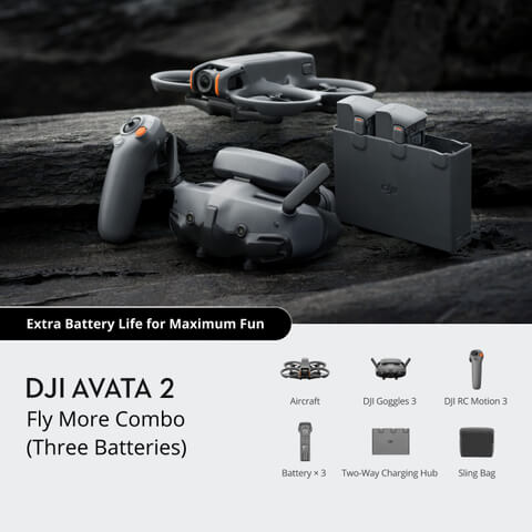 DJI Avata 2 Fly More Combo (Three Batteries) (Refurbished Unit)