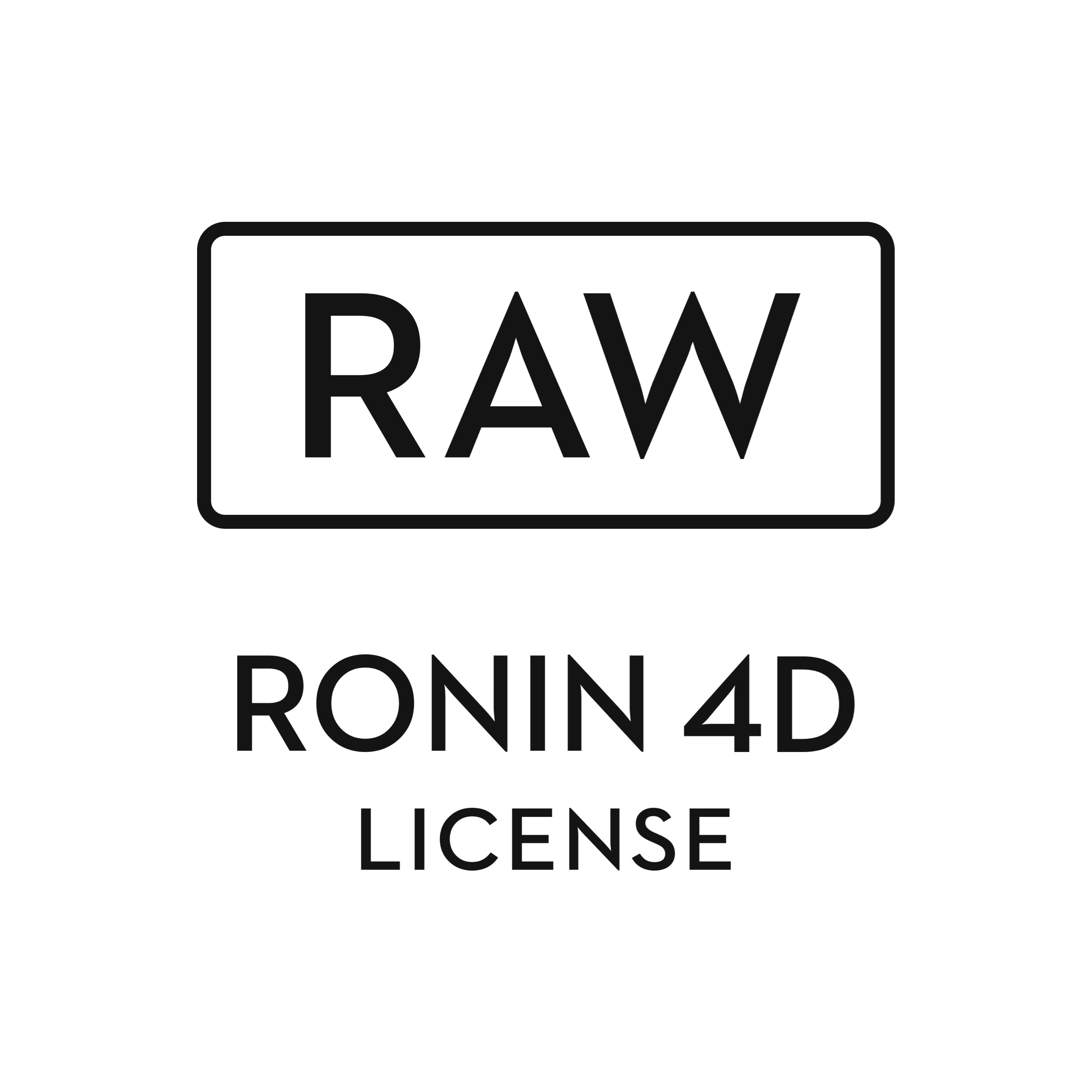 DJI Ronin 4D RAW License
